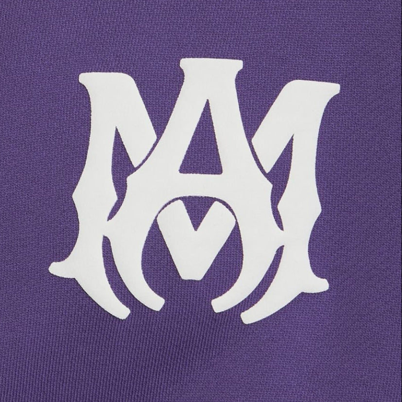 Amiri MA Logo Purple Hoodie