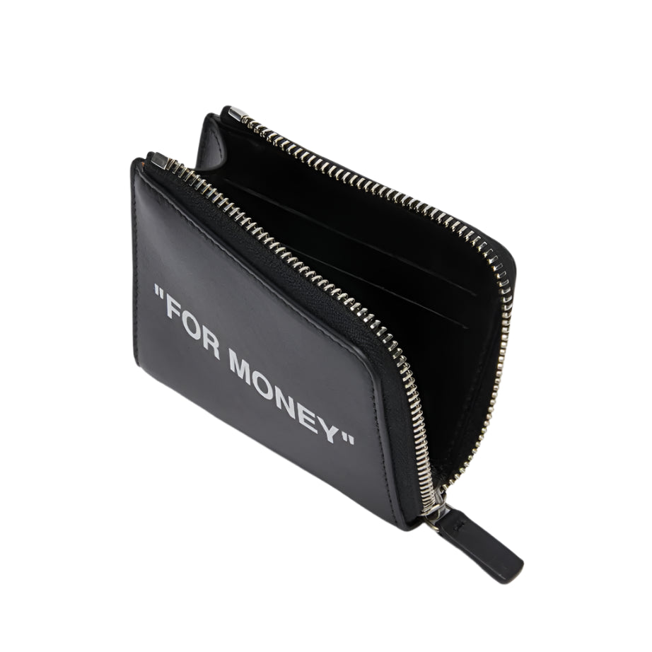 Off-White Quote Chain Wallet Black