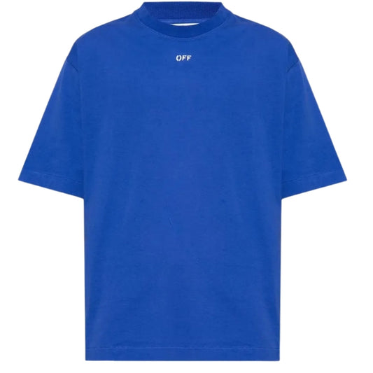 Off-White Stamp Logo T-Shirt Blue