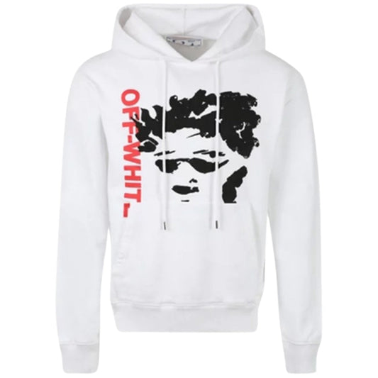 Off White Face Arrow Slim Hoodie White