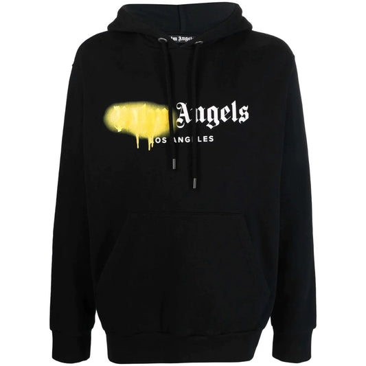 Palm Angels LA Sprayed Hoodie Black