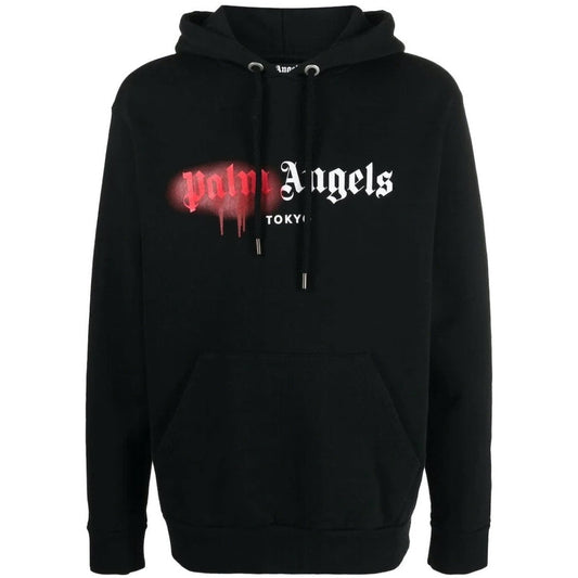 Palm Angels Tokyo Sprayed Hoodie Black